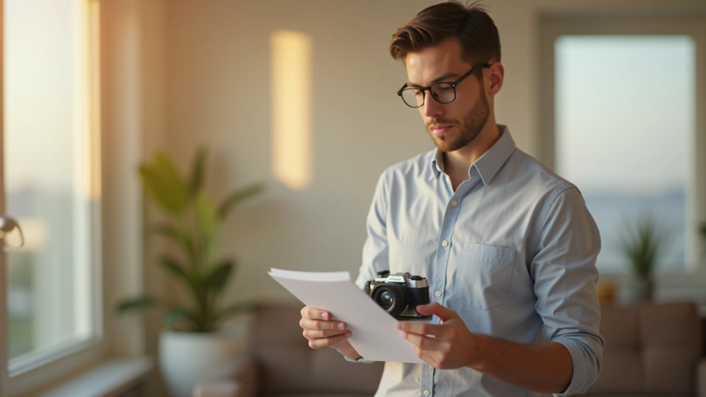 Nájemce kontroluje majitel s seznamem škod a fotografie bytu